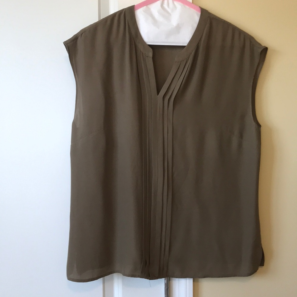 100% silk summer sleeveless top